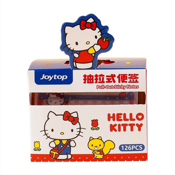 Hello Kitty átlátszó kihúzható jegyzetlapok – újrahasználható memo