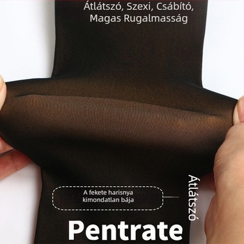 Téli nylon harisnyanadrág fleece-sel bélelt, meleg és vastag, bőrhatású, külső viselésre
