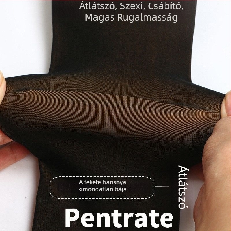 Téli nylon harisnyanadrág fleece-sel bélelt, meleg és vastag, bőrhatású, külső viselésre