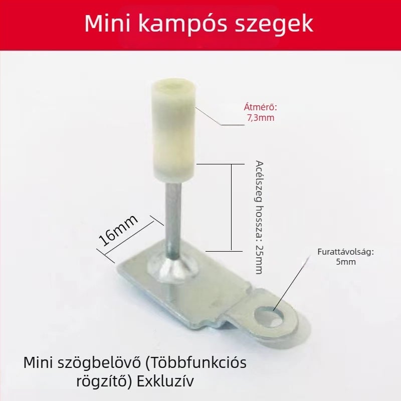 Pneumatikus szegező mennyezeti kábelcsatornákhoz és HVAC-telepítéshez — kézi beton zajcsillapító fej