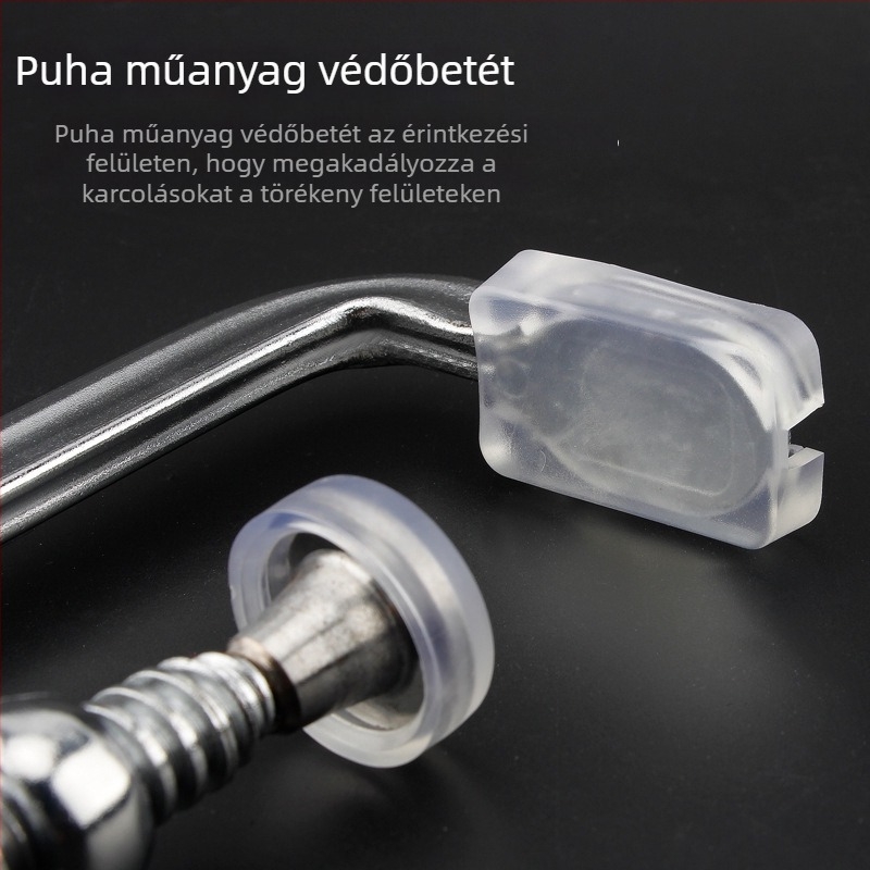 Masszív F‑formájú szorító rögzítő mechanizmussal, G‑alakú gyorsszorító deszkákhoz, panelekhez és formákhoz
