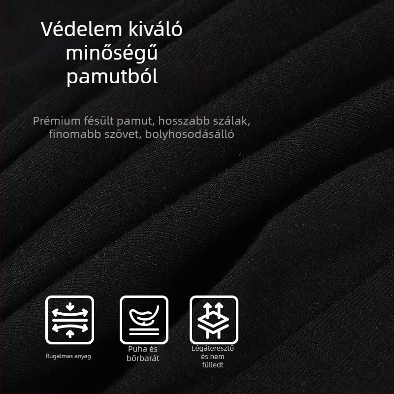 Langsha férfi pamut alsónemű, középmagas derék, légáteresztő, antibakteriális intim zóna