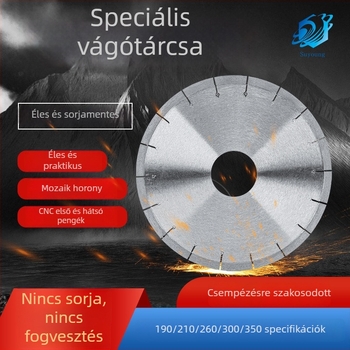 Gyémántos kőlap élzáró vágókorong, ultra vékony kerámia nagyformátumú csempe-hez, Ø180/200/250/300/350 mm