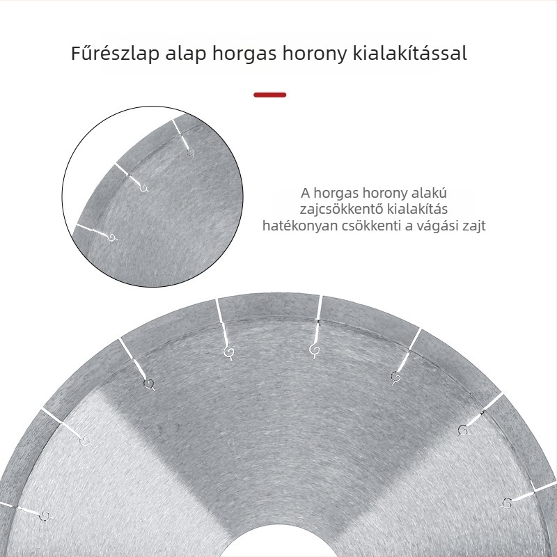 Gyémántos kőlap élzáró vágókorong, ultra vékony kerámia nagyformátumú csempe-hez, Ø180/200/250/300/350 mm