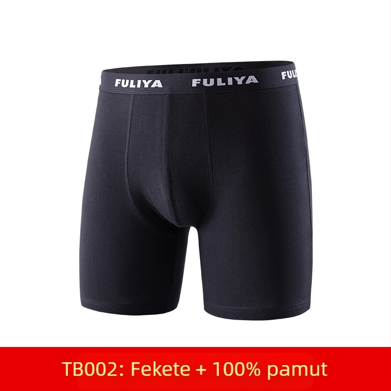 100% pamut hosszú lábú férfi boxeralsó, nyáron lélegző, nagy méret, anti- irritáció a szeméremszövet területén, sportos alsó