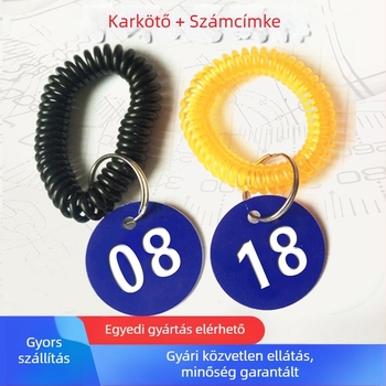UV-nyomtatott szekrényes számtáblák készlet: számtábla, digitális tábla, kulcs-tároló címke, fürdőszoba és szauna használathoz