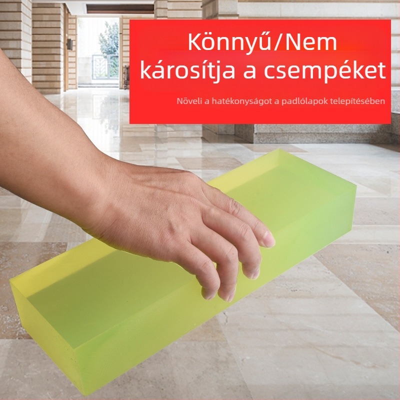 Gumi ütődeszka csempe telepítéséhez és szintezéséhez