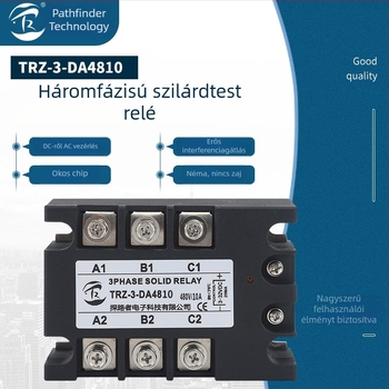 TRZ-3-DA4810 háromfázisú szilárdtest-relé, 10A, DC-vezérlés, AC terhelés