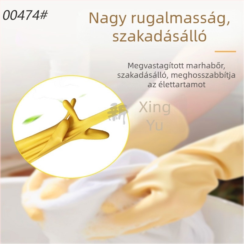 New Oriental 100 g vastagított ipari latex kesztyű marha ínból, sav-bázis-ellenálló, kémiai védelem konyhához és háztartásba