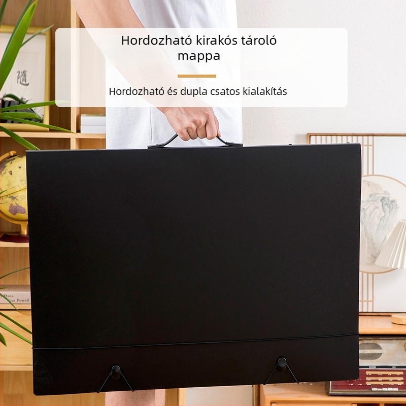 Hordozható B2-es puzzlealbum — 1000 darabos tároló mappa, 70 × 50 cm méretű szervező befejezett puzzle-k és posztergyűjteményekhez