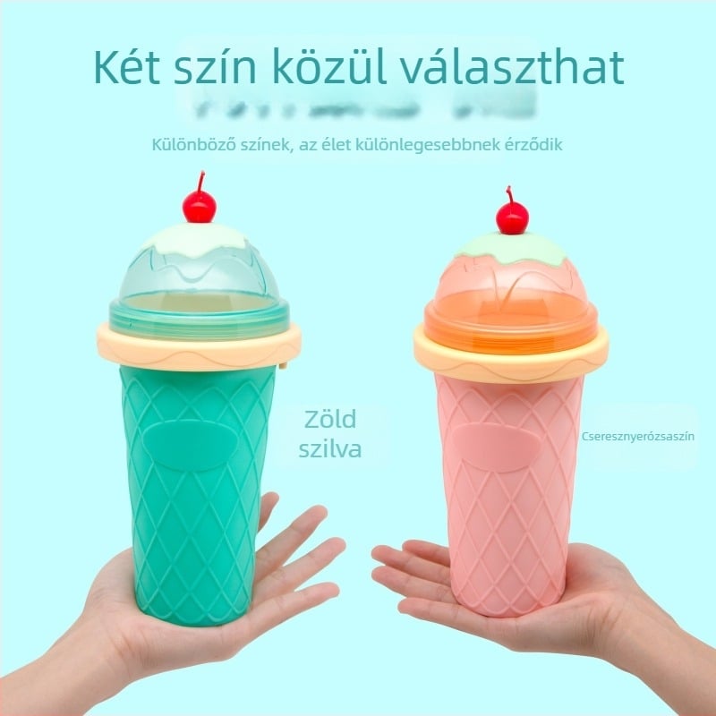 Szilikon smoothie pohár összenyomható jeges pohár funkcióval