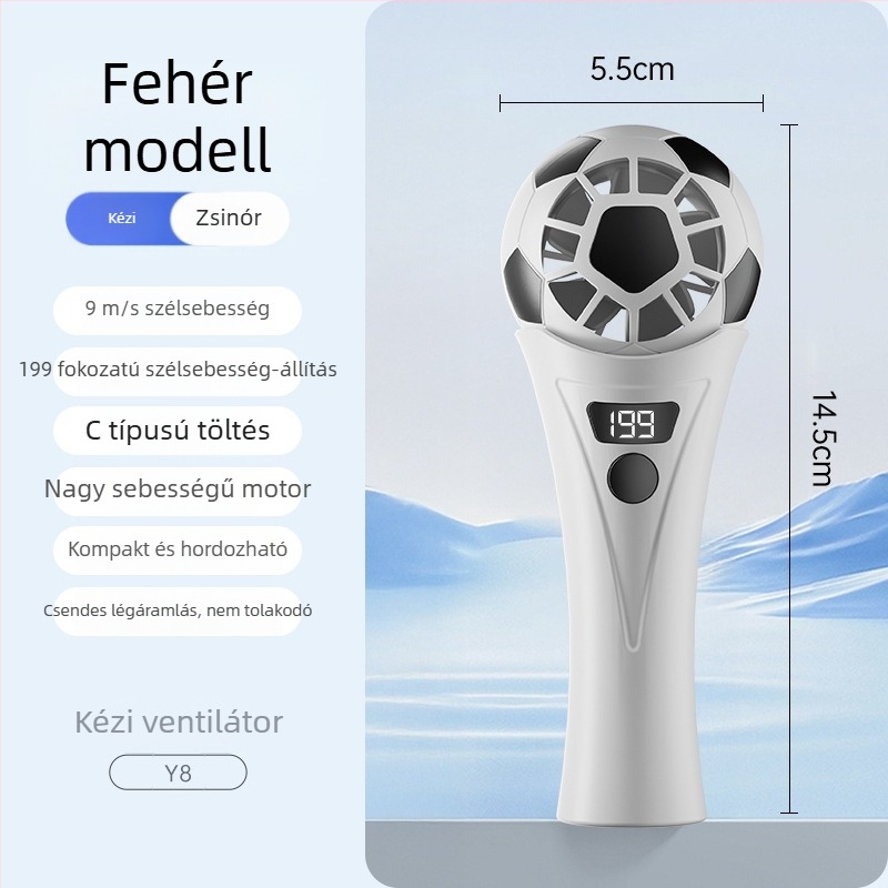 2026-os mini kézi ventilátor a Foci Világbajnokság számára, gyors félvezető hűtés, hordozható