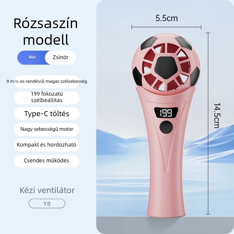 2026-os mini kézi ventilátor a Foci Világbajnokság számára, gyors félvezető hűtés, hordozható