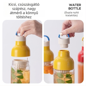 Dopamine nyári hideg főzet pohár — hordozható tea- és kávés palack víz és tea elkülönítésével