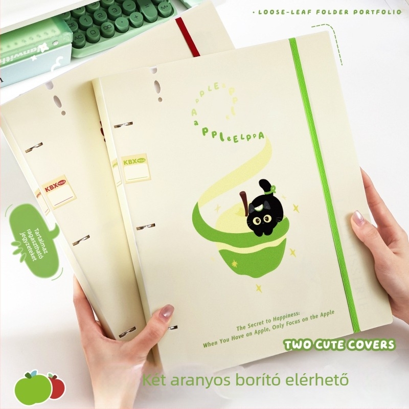 Cartoon Bear A4-es mappa átlátszó betétes zsebekkel — Dokumentumok rendezője