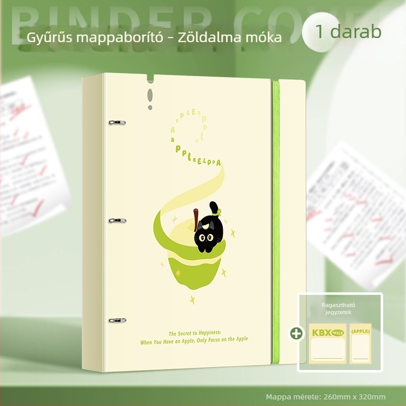 Cartoon Bear A4-es mappa átlátszó betétes zsebekkel — Dokumentumok rendezője