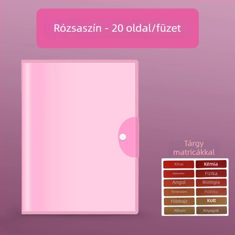 A3-as vizsgadolgozatok tároló könyv, tanulmányi dokumentum szervező, többoldalas mappa diákok számára