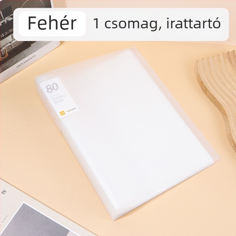 A4-es méretű mappa átlátszó betétekkel, többszintű, nagy kapacitású tároló, macaron színek, saját designnal testreszabható
