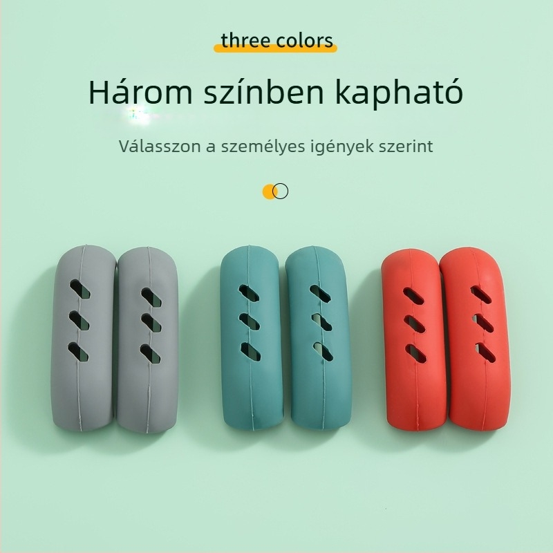 Szilikon edényfogó kesztyű edényekhez, hőálló, színes, letisztult dizájn, izolált fogás edényekhez, fazekakhoz és párolókhoz