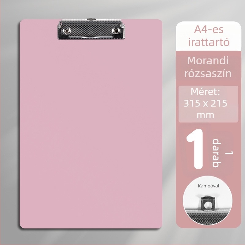 A4-es habos mappa Macaron Morandi színekben, irodai kellékek, vizsgamappa, többfunkciós