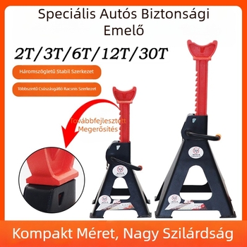 Xianghong Autójavítási biztonsági állvány gumifixálással és 3 tonnás hidraulikus emelővel gumicseréhez