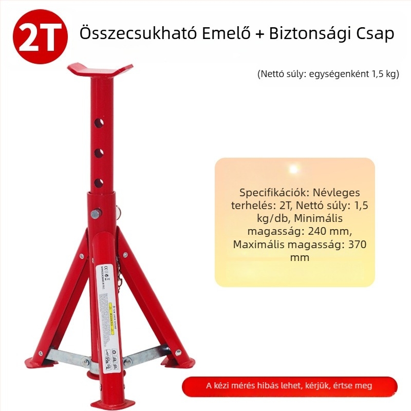 Xianghong Autójavítási biztonsági állvány gumifixálással és 3 tonnás hidraulikus emelővel gumicseréhez