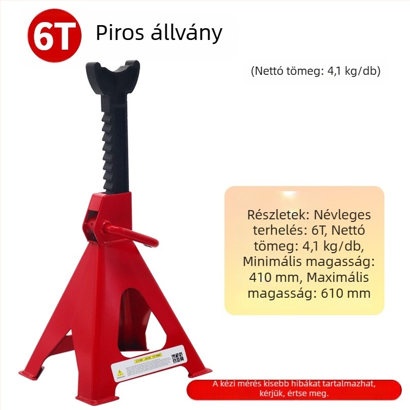 Xianghong Autójavítási biztonsági állvány gumifixálással és 3 tonnás hidraulikus emelővel gumicseréhez