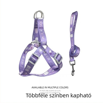 Kutyahám anti-szökés, mellény-stílusú nyomtatott kivitel, kicsi–nagy kutyáknak