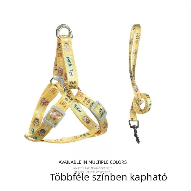Kutyahám anti-szökés, mellény-stílusú nyomtatott kivitel, kicsi–nagy kutyáknak