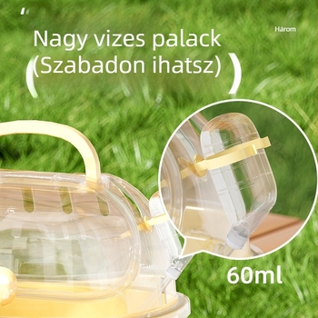 Kültéri hörcsög ketrec, tágas belső térrel, luxus villa-stílusú ketrec
