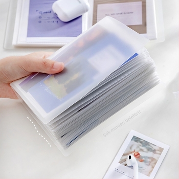 Polaroid fotóalbum matt PP-anyagból, ins-stílusú minimalist design, nagy kapacitású zsebes tároló, több méret