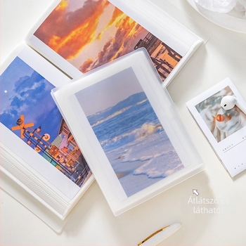 Polaroid fotóalbum matt PP-anyagból, ins-stílusú minimalist design, nagy kapacitású zsebes tároló, több méret