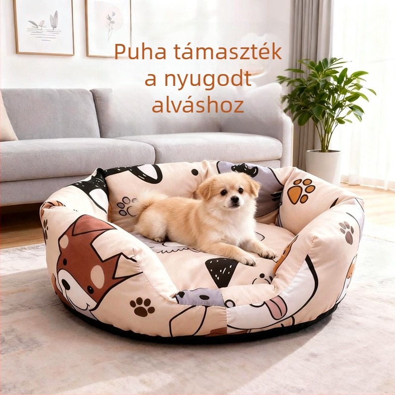 Téli meleg, félig zárt kisállatkennel kutyáknak és macskáknak, levehető matraccal