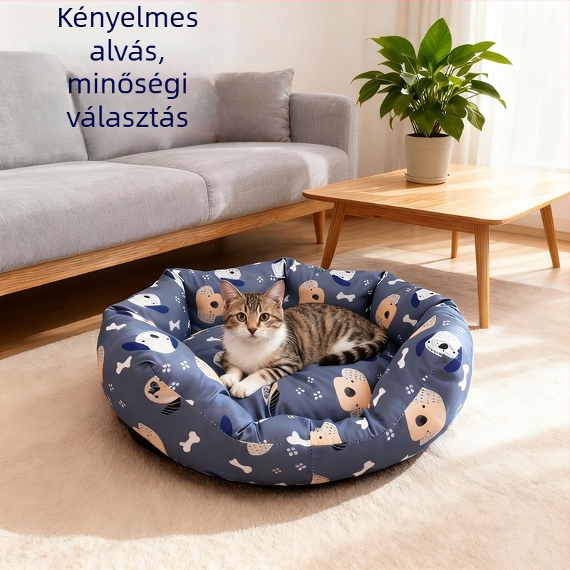 Téli meleg, félig zárt kisállatkennel kutyáknak és macskáknak, levehető matraccal