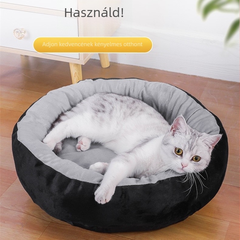 Összes évszakos macskaház és macskapárna, vastag meleg fekhely macskáknak és cicáknak