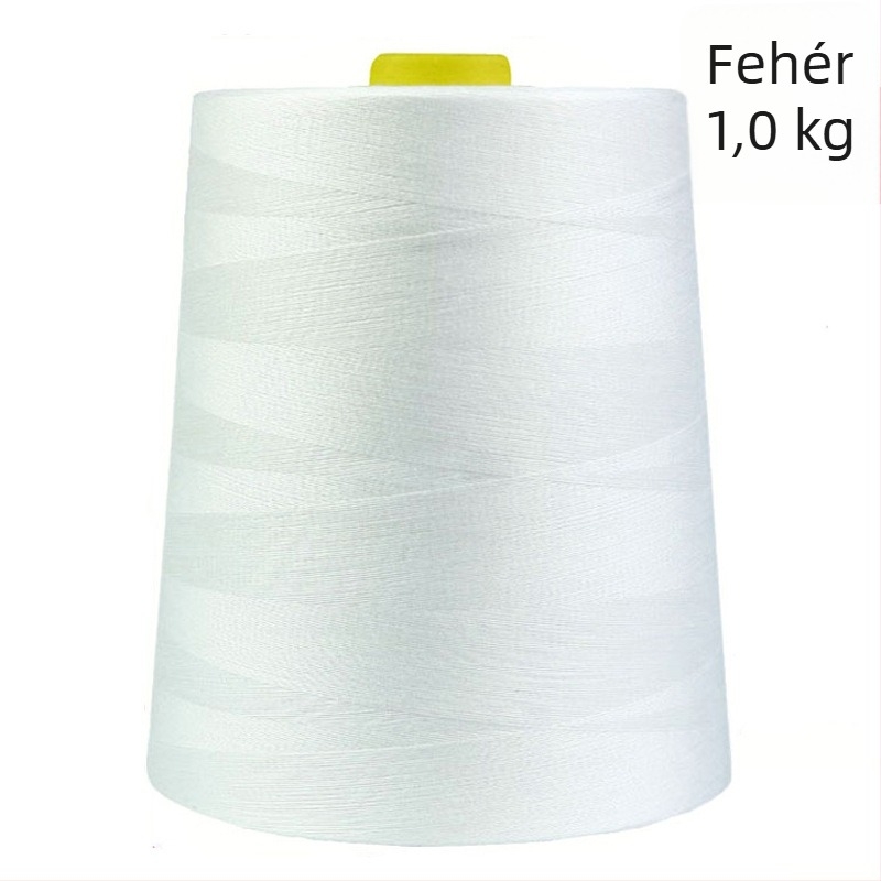 Poliészter varrófonal, 1 kg, 402-es nagy tekercs, Pagoda típusú ruházati varrófonal, erős és folyamatos