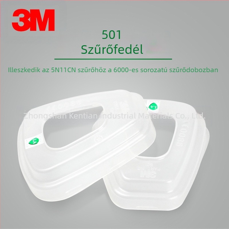 3M 501 szűrőgyapot rögzítő sapka, kompatibilis a 5N11 szűrőgyapottal, 6200 pormaszkkal