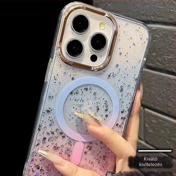 Új csillagfényes mágneses tok iPhone 13-16 Pro sorozathoz, gradient felület