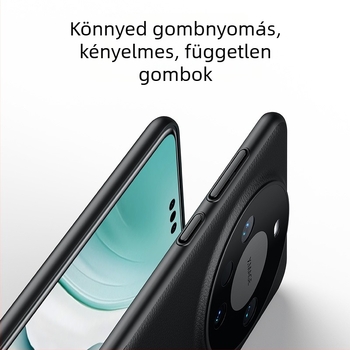 Huawei Mate70 Pro PU bőr hátlap teljes fedettséggel, moduláris dizájn, üzleti stílus, ütésálló, Pura70 merev tok