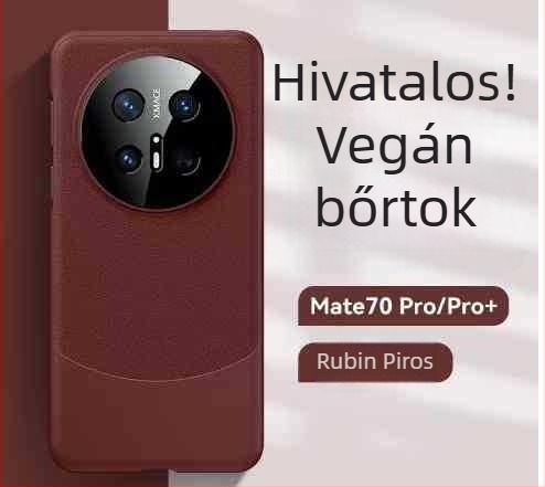 Huawei Mate70 Pro PU bőr hátlap teljes fedettséggel, moduláris dizájn, üzleti stílus, ütésálló, Pura70 merev tok