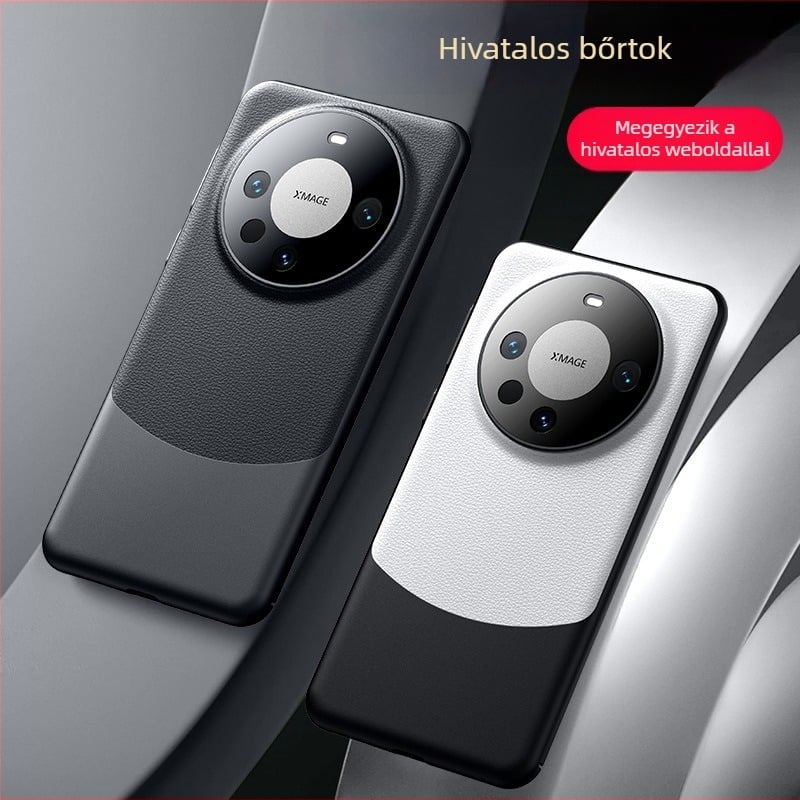 Huawei Mate70 Pro PU bőr hátlap teljes fedettséggel, moduláris dizájn, üzleti stílus, ütésálló, Pura70 merev tok