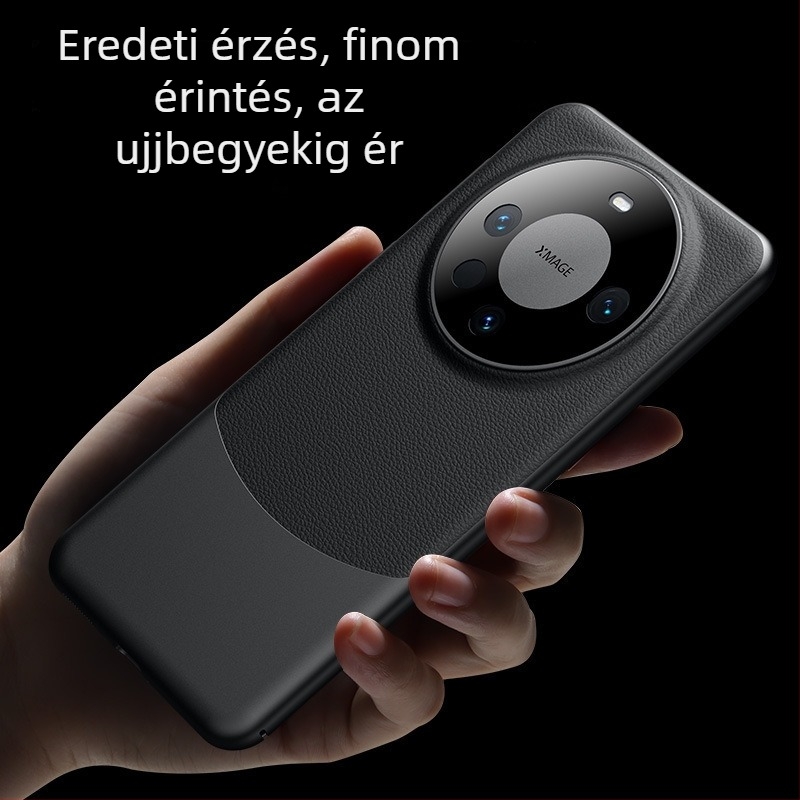 Huawei Mate70 Pro PU bőr hátlap teljes fedettséggel, moduláris dizájn, üzleti stílus, ütésálló, Pura70 merev tok