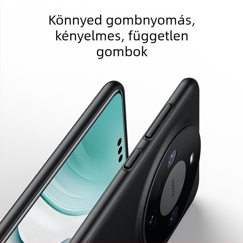 Huawei Mate70 Pro PU bőr hátlap teljes fedettséggel, moduláris dizájn, üzleti stílus, ütésálló, Pura70 merev tok