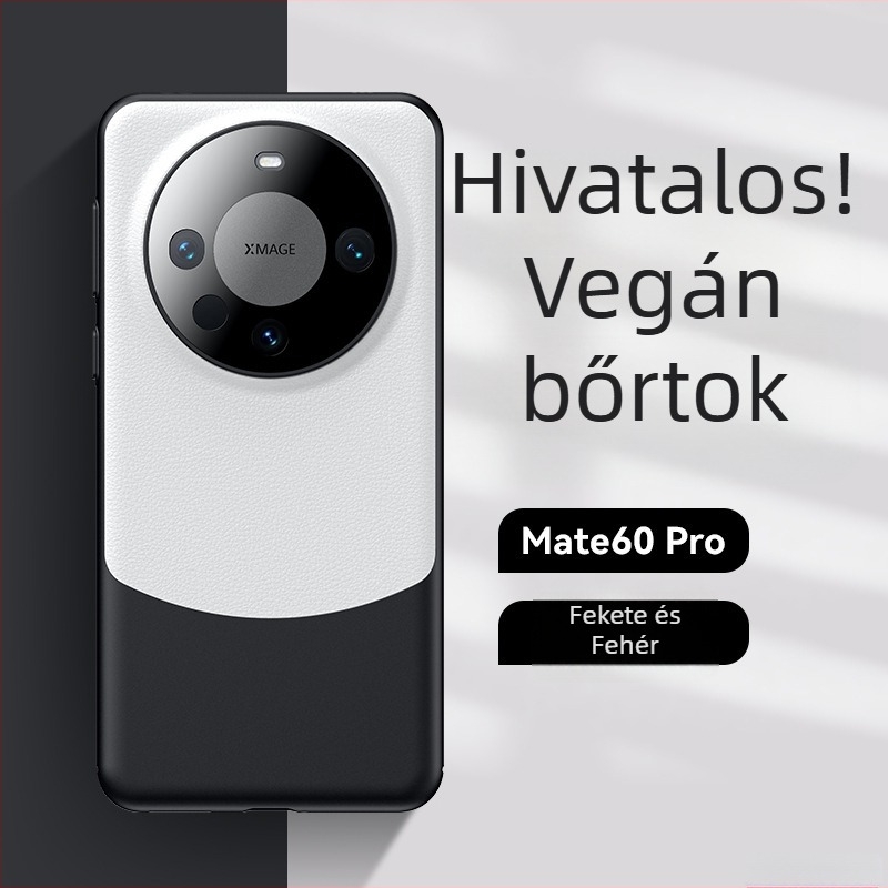 Huawei Mate70 Pro PU bőr hátlap teljes fedettséggel, moduláris dizájn, üzleti stílus, ütésálló, Pura70 merev tok