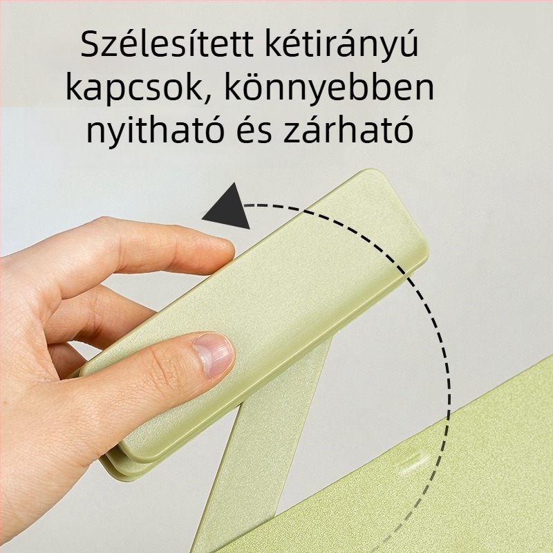 Deli Ns502 forgatható tábla clamp, A4 széles irattartó, irodai rendező dokumentumok horizontális és vertikális tárolásához