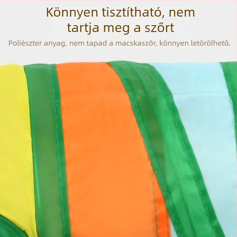 Szivárványos alagút kisállatok számára — poliészter hörcsögfészek és mókusfészek