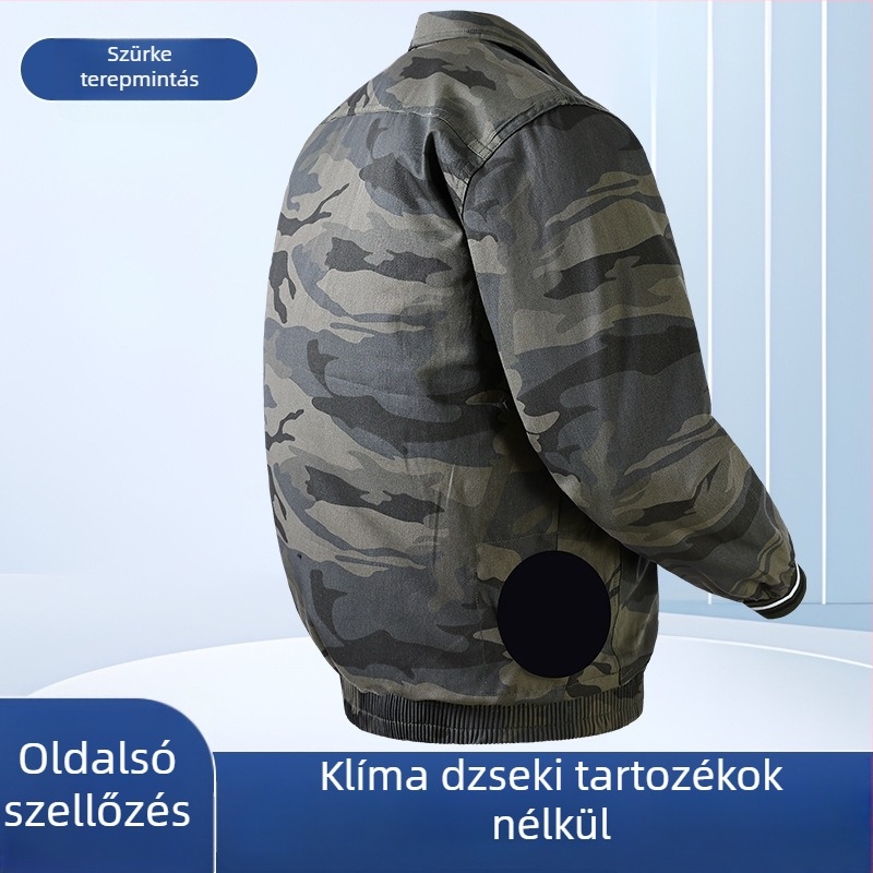 Új fejlesztésű oldalsó nyílásokkal ellátott felső égésvédő funkcióval, hűtő nyári munkaruházat, férfiaknak, vékony fazon