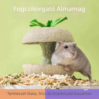 Hörcsögöknek almamagos rágóbot – tartós játék és nassolnivaló
