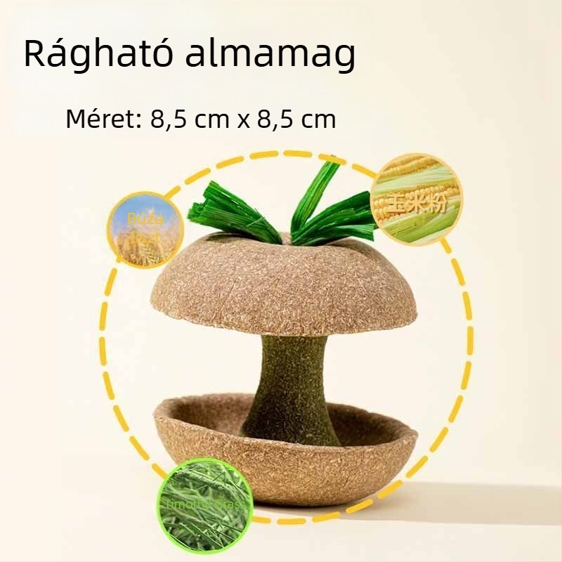 Hörcsögöknek almamagos rágóbot – tartós játék és nassolnivaló