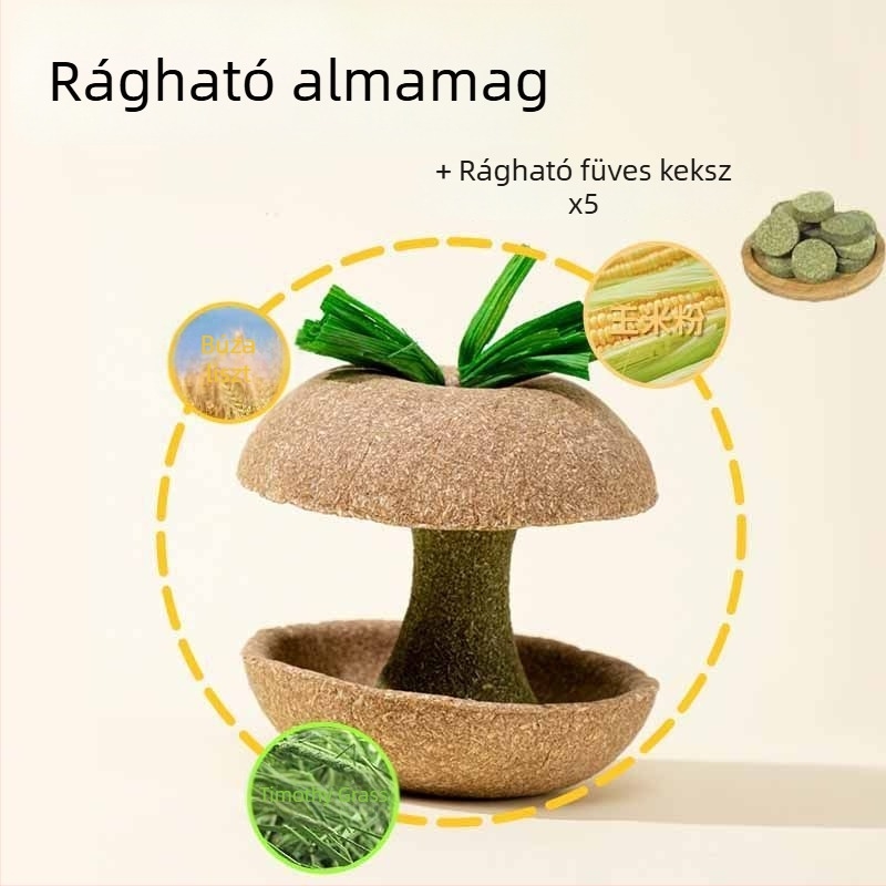 Hörcsögöknek almamagos rágóbot – tartós játék és nassolnivaló